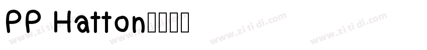 PP Hatton字体转换
